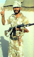 Кувейтский солдат с винтовкой FN FAL, 1991 год
