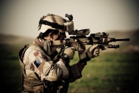 Норвежский солдат с винтовкой HK 416 в Афганистане