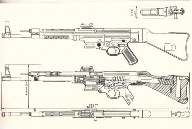 Схема штурмовой винтовки StG.44
