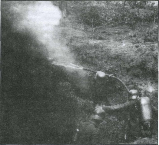 Применение огнемета «Клейф» войсками Кайзеровской Германии