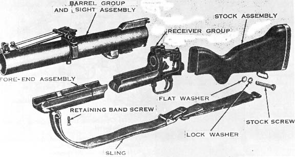 Взрыв-схема гранатомета M79