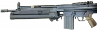 Подствольный гранатомет HK79 на винтовке HK G3