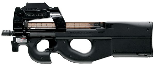 Пистолет-пулемет FN P90 в базовом варианте, вид слева