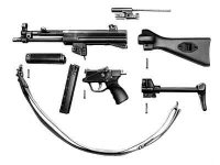 Неполная разборка пистолета-пулемета HK MP5