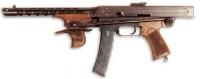 Пистолет-пулемет Калашникова обр. 1942 года, приклад сложен