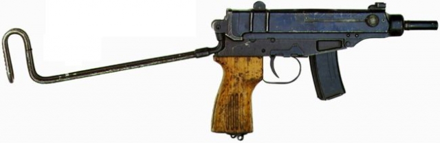 Пистолет-пулемет Skorpion Vz.61 раннего выпуска с деревянной рукояткой