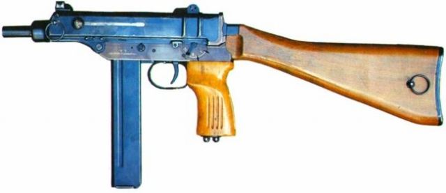 Пистолет-пулемет Scorpion SA Vz.68 под патрон 9х19мм с фиксированным деревянным прикладом