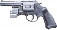 Револьвер ОЦ-20 «Гном» с установленным лазерным целеуказателем